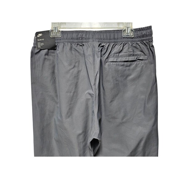 Nike Mens XL Slim Fit Jogger Pants Gray Casual Swoosh Blue Tag Pockets Joggers - Picture 9 of 16